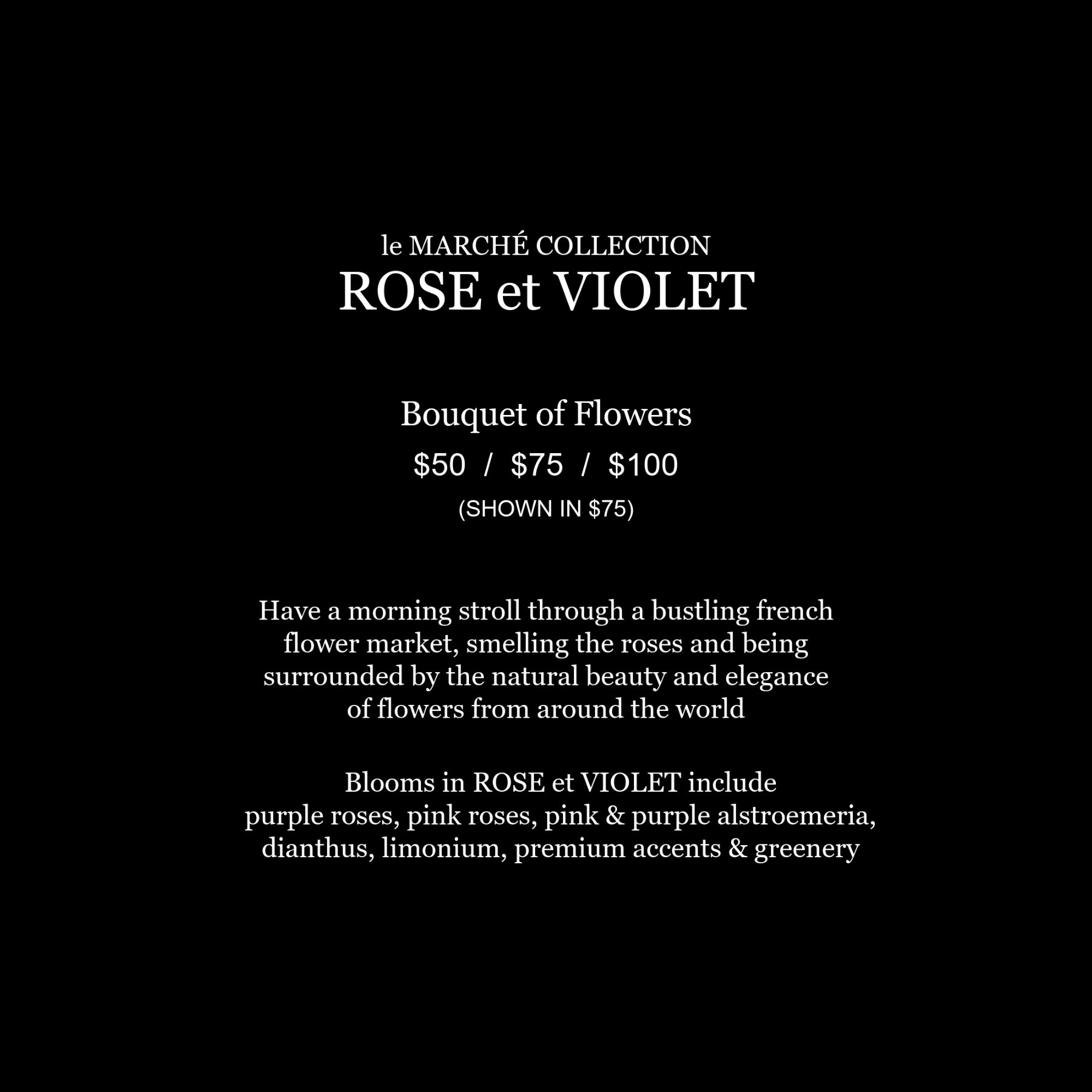 ROSE et VIOLET