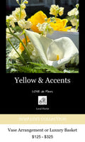 YELLOW & ACCENTS SYMPATHY FLOWERS